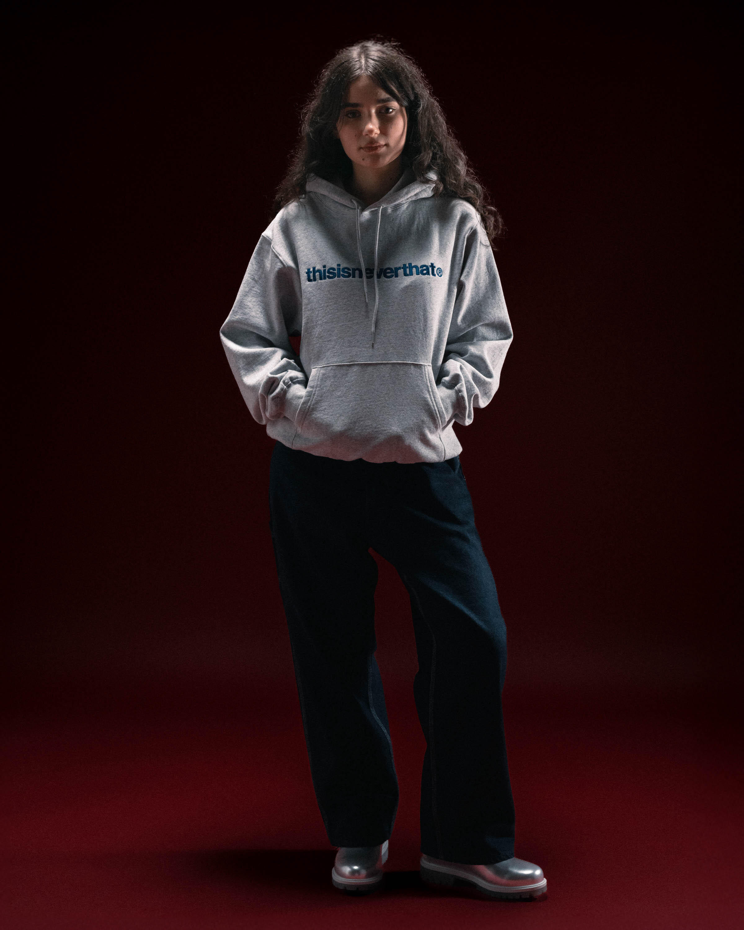 thisisneverthat T-Logo Hoodie | TN243TSWHO01-HGR | AFEW STORE